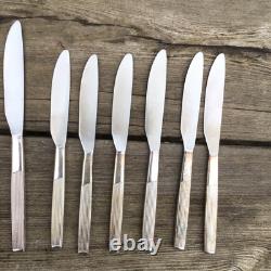 MidCentury Viners Corinth EPNS A1 Silver Plated 56 Piece Cutlery Set For 6
