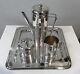 Mid-Century Modern PM Italy Fine Italian Silver Plate Coffee Service