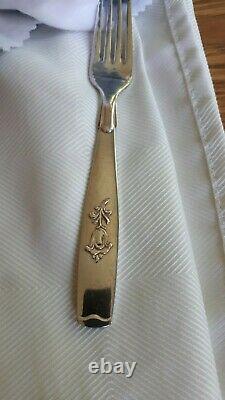 Mid-Century Vintage Silver Plate Danish ABSA Tinkerbell Flatware Cutlery Set