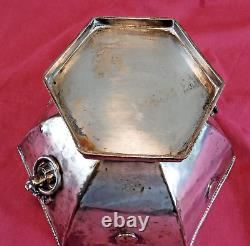 Mid Victorian Silver Plated Footed Punch Bowl Wine Cooler Lion Head Ring Handle