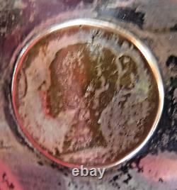 Mid Victorian Silver Plated Footed Punch Bowl Wine Cooler Lion Head Ring Handle
