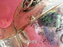 Mid Victorian Silver Plated Footed Punch Bowl Wine Cooler Lion Head Ring Handle