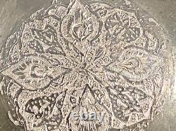 Middle East Persian Profusely Hand Engraved Solid Silver 875- VARTAN & SARAEIAN