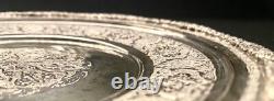 Middle East Persian Profusely Hand Engraved Solid Silver 875- VARTAN & SARAEIAN