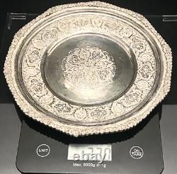 Middle East Persian Profusely Hand Engraved Solid Silver 875- VARTAN & SARAEIAN