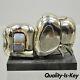 Miguel Berrocal La Mini Zoraida Nickel Plated Puzzle Sculpture Box and Book