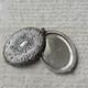 Mirror Medallion Pendant, 1900s, Silver-Plated Metal, Rococo Decoration