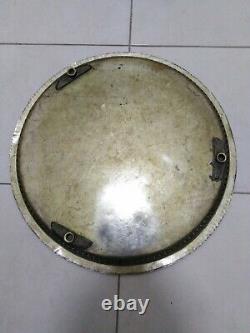 Moroccan Handmade Serving Brass Tea Tray Table, silver plate 1920