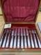Mother Of Pearl and Silver Cutlery Set Purchased 1946 Original Receipt/Key & Box