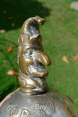 Mr PUNCH Always on top of the World Silver Plate Paperweight J R GAUNT, LONDON