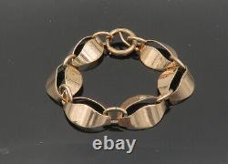NAPIER 925 Silver Vintage Shiny Rose Gold Plated Chain Bracelet BT8178
