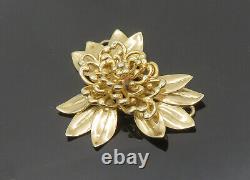 NAPIER 925 Sterling Silver Vintage Shiny Gold Plated Flower Pendant PT16171
