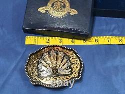 NEW Vintage 1998 National Finals Rodeo NFR 40th ANNIVERSARY Belt Buckle NOS Box