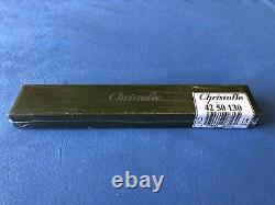 NEW in Original Box French Christofle Aria Plated Silver Letter Opener 8 1/4