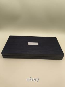 NIB Peninsula Tokyo Original Silver Plated Black Chopsticks Pair Set of 2 Gift