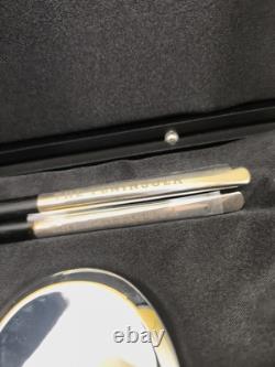 NIB Peninsula Tokyo Original Silver Plated Black Chopsticks Pair Set of 2 Gift