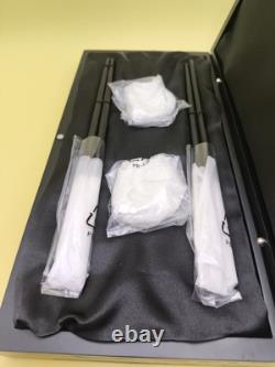 NIB Peninsula Tokyo Original Silver Plated Black Chopsticks Pair Set of 2 Gift