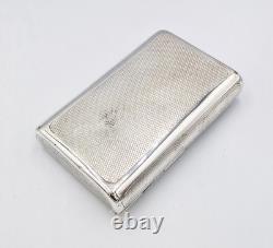 NOVELETY VICTORIAN SILVER PLATED ENVELOPE SNUFF BOX c1860