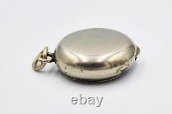 NOVELTY VICTORIAN ROTA METER SILVER PLATED MAP MEASURER FOB c1890