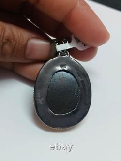 Natural Australian Boulder Opal Pendant 925 Silver Rhodium Gold Plated Jewelry
