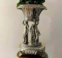 Neoclassical Silver Centerpiece Regency Caryatid Centrepiece Paul Storr Armorial