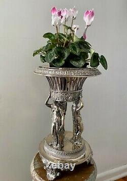 Neoclassical Silver Centerpiece Regency Caryatid Centrepiece Paul Storr Armorial