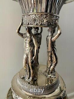 Neoclassical Silver Centerpiece Regency Caryatid Centrepiece Paul Storr Armorial