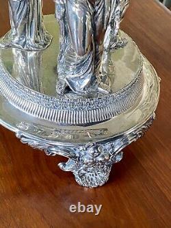 Neoclassical Silver Centerpiece Regency Caryatid Centrepiece Paul Storr Armorial