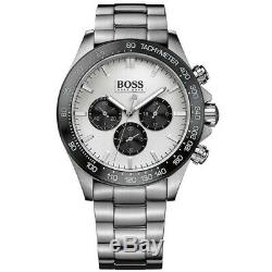 New Original Hugo Boss Mens Ikon Steel Chronograph Watch 1512964 Rrp £375