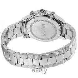 New Original Hugo Boss Mens Ikon Steel Chronograph Watch 1512964 Rrp £375