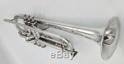 Nice 1994 Silver Plated Bach Stradivarius 72 Professional Trumpet/ Original Case