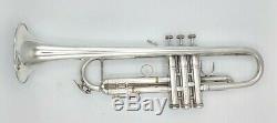 Nice 1994 Silver Plated Bach Stradivarius 72 Professional Trumpet/ Original Case