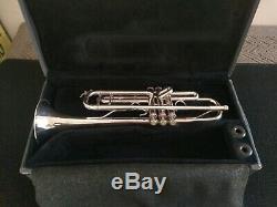 Nice Blessing ML-1 Silver Plated Professional Trumpet w Original Hard Case