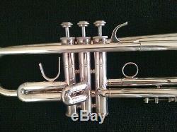 Nice Blessing ML-1 Silver Plated Professional Trumpet w Original Hard Case