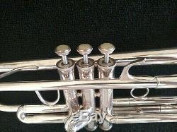 Nice Blessing ML-1 Silver Plated Professional Trumpet w Original Hard Case