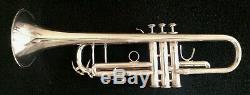 Nice Blessing ML-1 Silver Plated Professional Trumpet w Original Hard Case