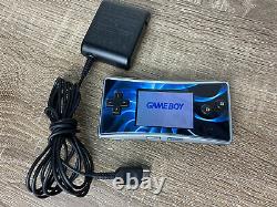 Nintendo Gameboy Micro OXY-001 Silver with Blue Plate With Original Charger