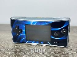 Nintendo Gameboy Micro OXY-001 Silver with Blue Plate With Original Charger