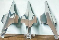 ONE OFF OUR SPACE AGE DORIA Nickel Plated Wall Sconces Original Vintage 1960s