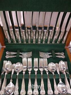 ORIGINAL ARTHUR PRICE 12 SET KINGS 72 PCE Silver Plate Cutlery Set 70s Smart Qua