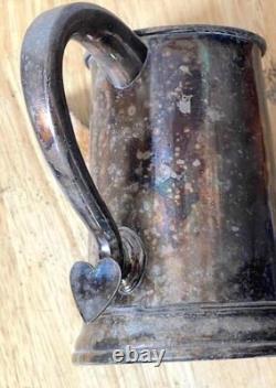 ORIGINAL COLONIAL ERA MUG SILVER PLATE Ca. 1740-1760