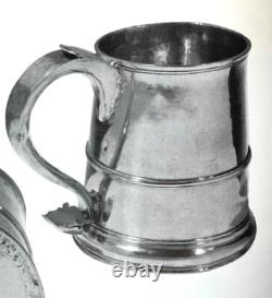 ORIGINAL COLONIAL ERA MUG SILVER PLATE Ca. 1740-1760