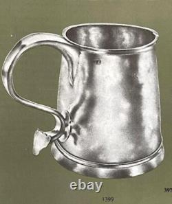 ORIGINAL COLONIAL ERA MUG SILVER PLATE Ca. 1740-1760