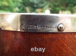 Oak & Silver Plated Trophy Bowl With Ceramic Liner #2