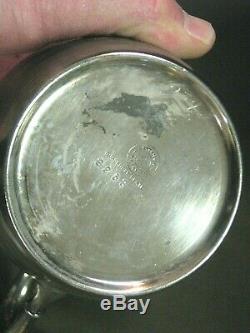 Old Reserve Rye Whisky Silver Plate Pot Jug Edwards Co Pre-Prohibition Merchant