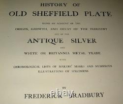 Old Sheffield Plate Bradbury 1912 1st Ed Macmillan HB
