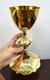 Older Gothic Chalice, Cup Sterling Silver, Original Plating (CU867)