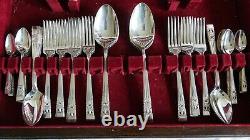 Oneida Community Silver Plate Coronation Cutlery Canteen 81 pieces