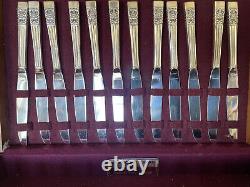 Oneida/Rogers silverplate cutlery set for 12, Hampton Court/Coronation pattern