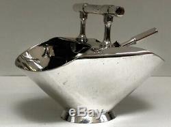 Original 1885-90 Christopher Dresser Silver Plate Sugar Scuttle Walker & Hall